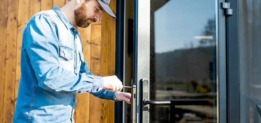 Frameless Glass Storefront Door Locks Replacement in Sausalito, CA
